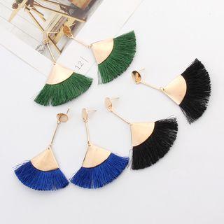 Fringed Fan Drop Earring