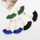 Fringed Fan Drop Earring