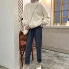 Furry Pullover / Crossbody Bag / Harem Pants / Set