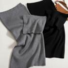 Set: Knit Tube Top + Midi Pencil Skirt
