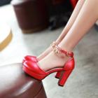 Charmed Ankle Strap Platform Pumps