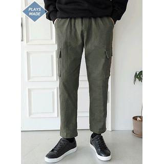 Drawstring Napped Cargo Pants