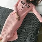 Long-sleeve Knit Night Dress