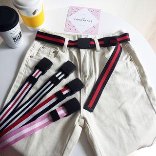 Striped Fabric Belt