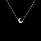 Moon Necklace 1 Pc - Necklace - Gold - One Size