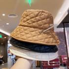 Rhinestone Quilted Bucket Hat