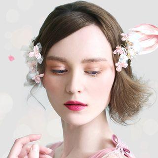 Set Of 2: Bridal Flower Hair Clip