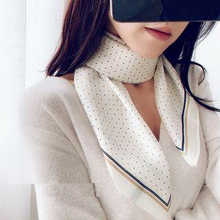Dotted Satin Scarf