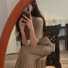 Fit-and-flare Long Dress