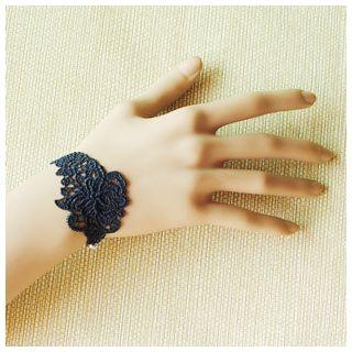 Faux Pearl Lace Bangle