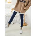 Tall Size Brushed-fleece Lined Skinny Jeans