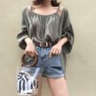 Set: Plain Camisole Top + Light Jacket