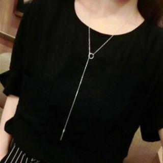 Geometric Layered Alloy Necklace X205yinse - Gold - One Size