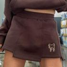 High Waist Butterfly Print Mini Skirt