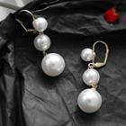 Faux Pearl Dangle Earring 1 Pair - 626 - Gold - Earrings - One Size