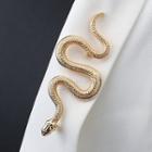Snake Brooch Gold - One Size