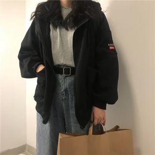 Long-sleeve Embroidered Zipped Jacket