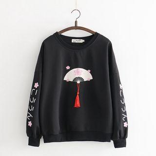 Tasseled Print Sweatshirt