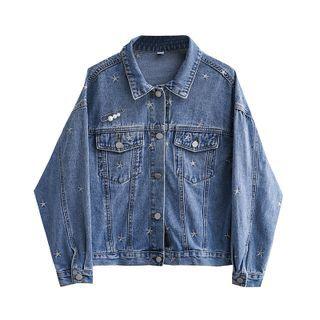 Paint Splatter Denim Jacket
