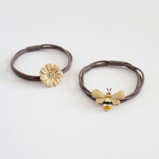 Flower Bee Hair Tie