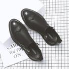 Genuine-leather Wingtip Zip Short Boots