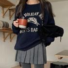 Letter Wool-blend Sweater