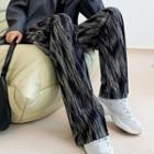 Tie Dye Wide-leg Pants / Leopard Print Wide-leg Pants