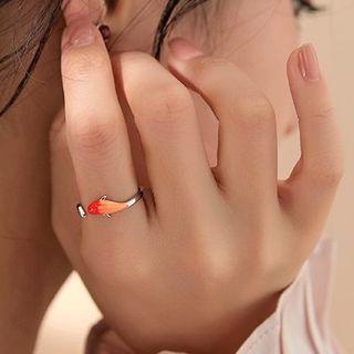 Carp Fish Sterling Silver Open Ring