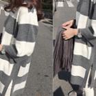 Striped Wool Blend Knit Dress