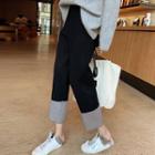 Color Block Cropped Knit Pants