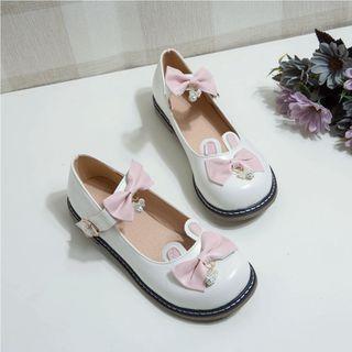 Bow Round-toe Mary Jane Shoes