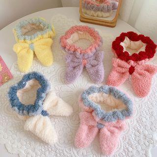 Contrast Color Bow Face Wash Headband