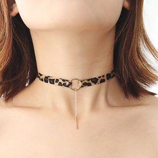 Leopard Print Choker