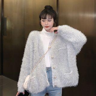 Glitter Button-up Jacket