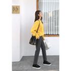 Fleece Lined Straight Dress Pants