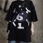 Tai Chi Print Short-sleeve Round Neck T-shirt