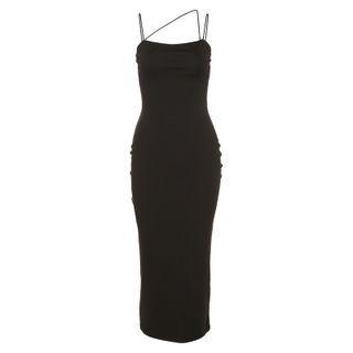 Spaghetti Strap Strappy Midi Sheath Dress