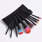 Set Of 10: Makeup Brush + Bag Set Of 10 - Makeup Brush & Bag - Black - One Size