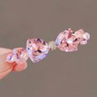 Rhinestone Hair Clip Ly2680 - Pink - One Size