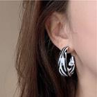 Hook Earring 1 Pair - S925 Silver - Silver - One Size