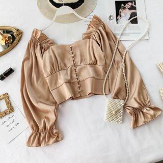 Square 3/4-sleeve Top