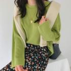 Boxy-fit Colored Sweater