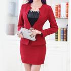 Set: Slim Fit Blazer + Pencil Skirt