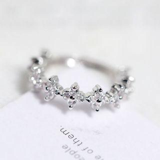 Rhinestone Ring Type B - Gold - 17