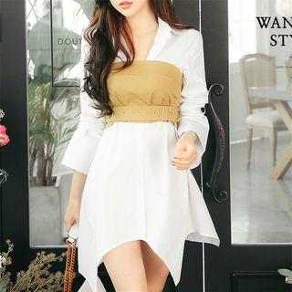 Set: Shirtdress + Strapless Top