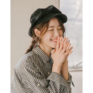 Cotton Newsboy Cap One Size