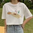 Printed Short-sleeve Tee (various Design)