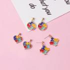 Alloy Puzzle Dangle Earring