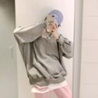 Patch-back Loose-fit Pullover