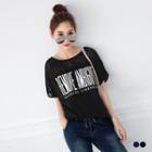 Lettering Laced T-shirt